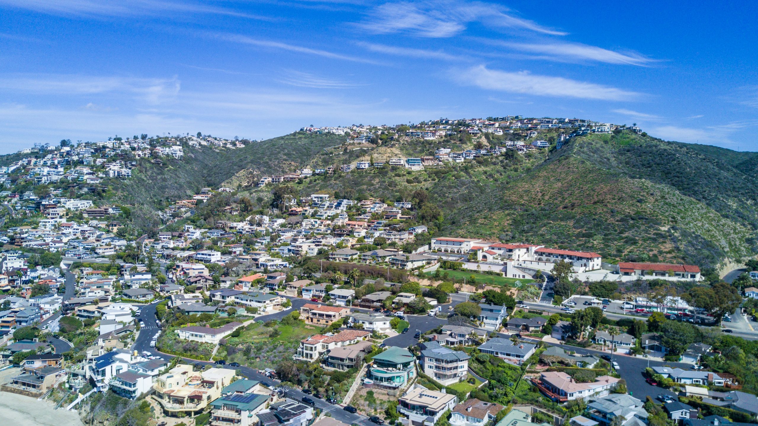 The beautiful coastline of Laguna Beach in Orange County, Southern California. Laguna is a popular tourist destination, known wordwide for its pristine beaches and luxury hotels.